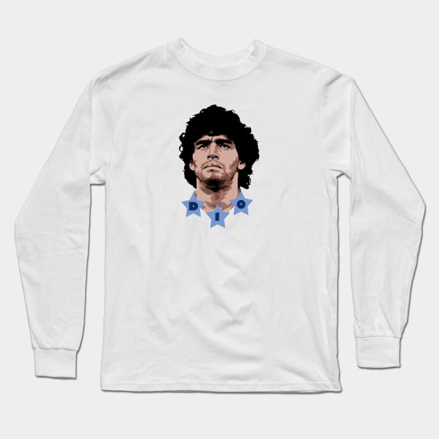 maradona Long Sleeve T-Shirt by aliceowell